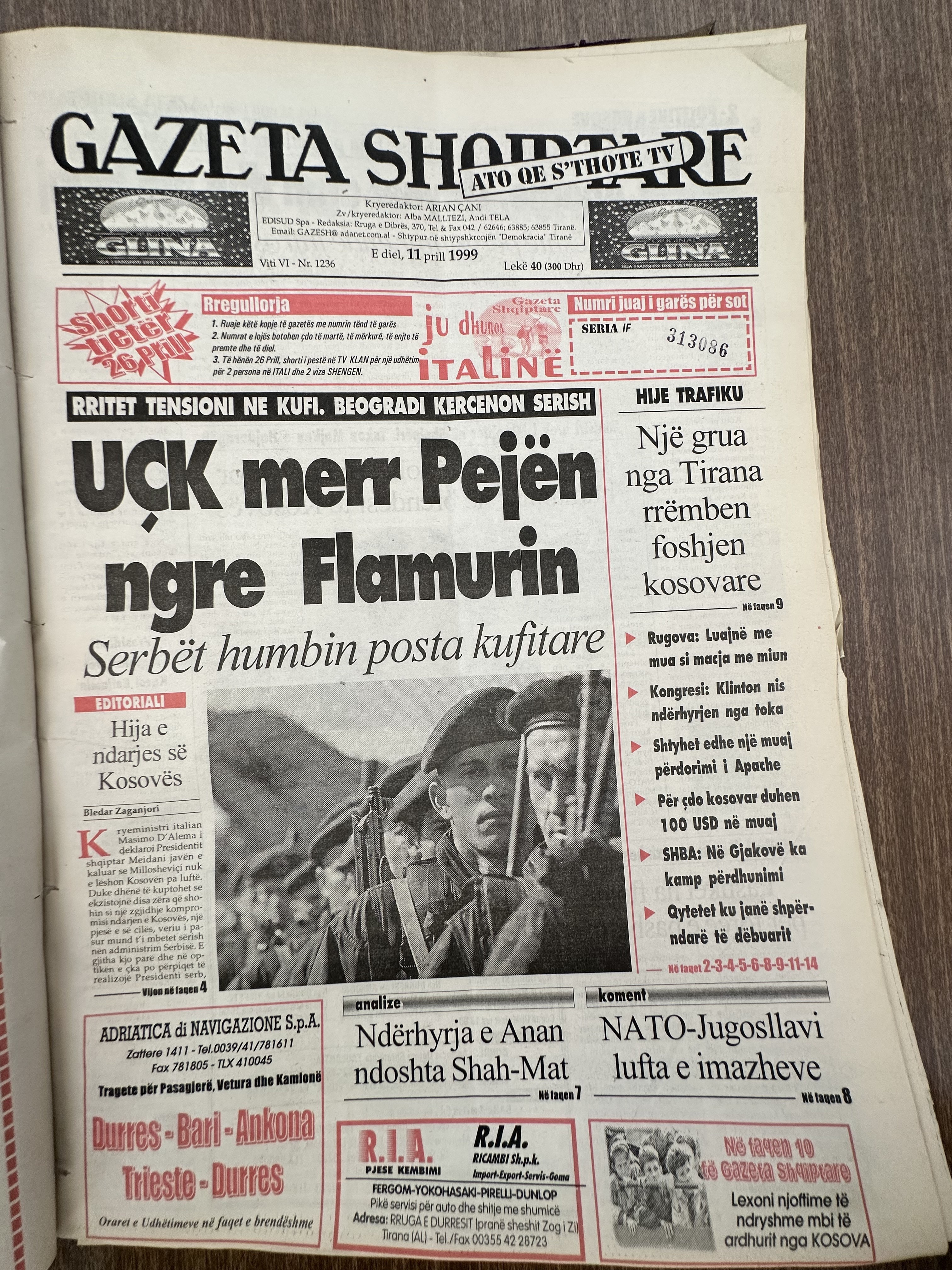 Gazeta Shqiptare 1999-04-11